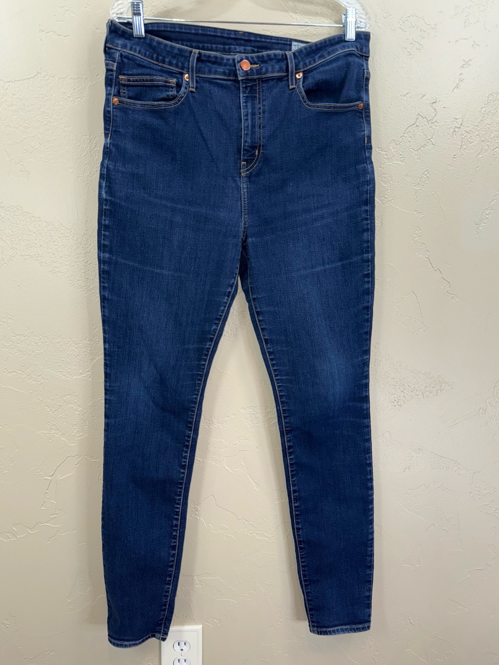 Aviator High-Rise Dark Indigo Wash Jeans for Women. Slim fit. Waist‎ 36